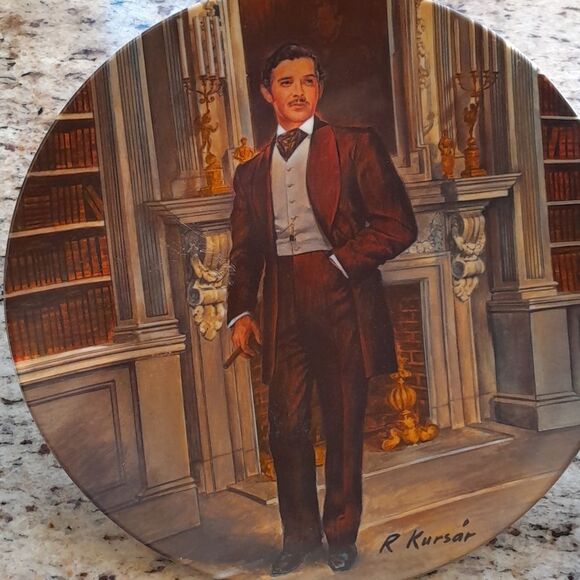 Knowles "Rhett" Gone with the Wind Vintage Plate - Picture 12 of 13
